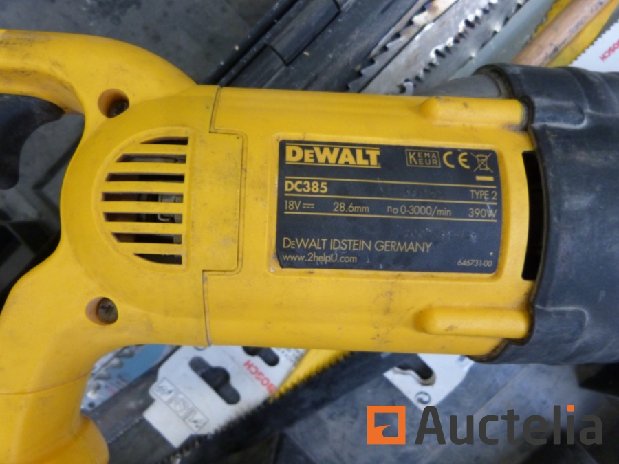 Dewalt DC385 Reciprocating saw on batteries Rupes LE21AC Sander