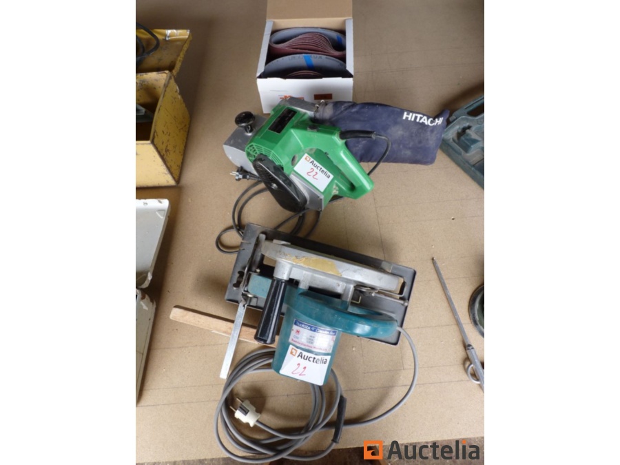 Makita 5900 B Circular saw Hitachi SB 110 Belt Sander Woodworking
