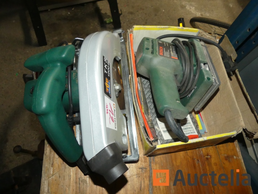 TOP Craft TKS 1200 B circular saw, belt sander Bosch PSS 230 Hand to