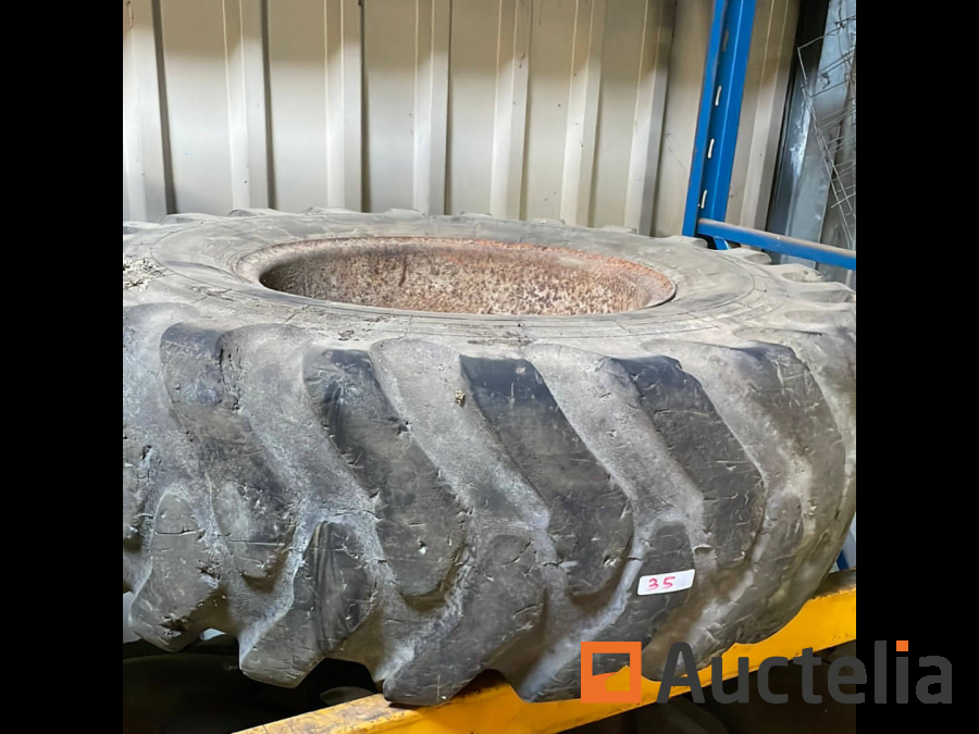 1x pneu agricole VETH 14.5-20 sur jante 8 trous - Accessoires matériel 