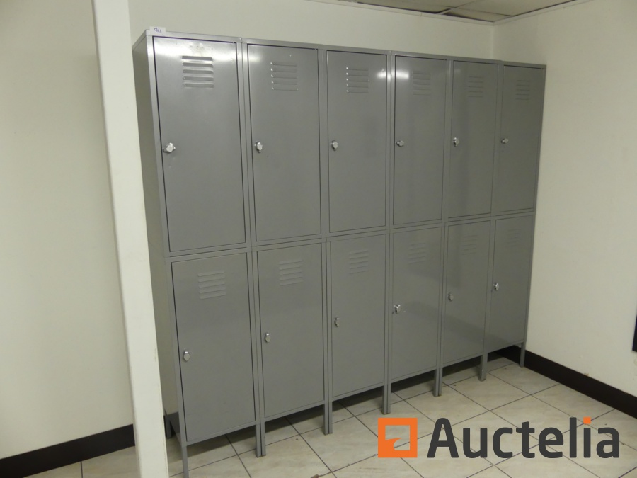 6 Armoires vestiaire à 2 casiers Commerces Vestiaire/casiers