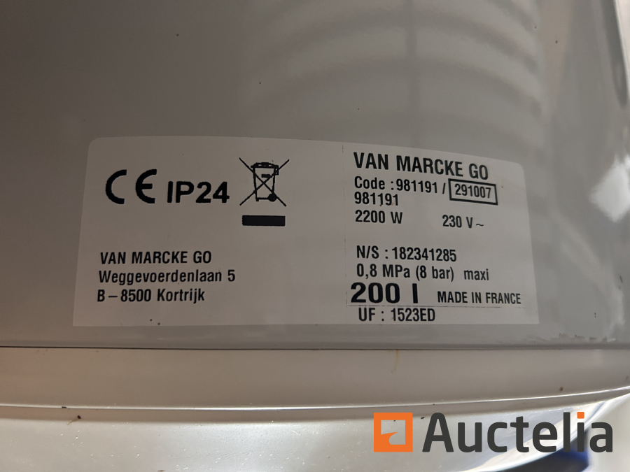 Chauffe-eau à résistance sèche GO by Van Marcke 200 litres - 2,2