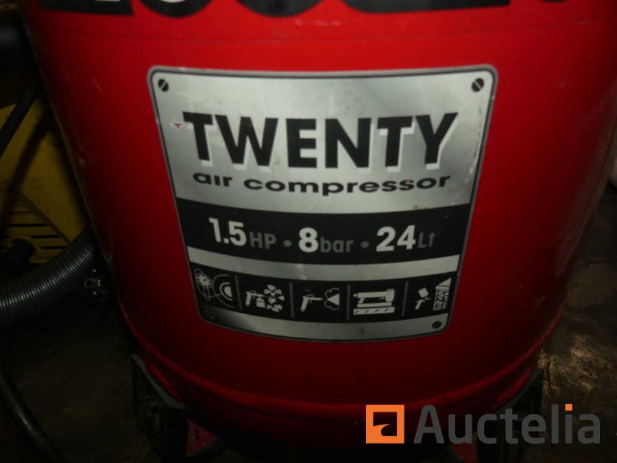 Compresseur vertical Mecafer Twenty 24L 1,5HP