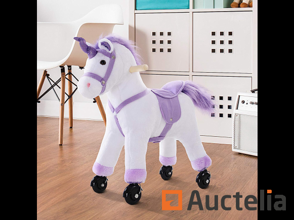Peluche cheval couché - Nos jouets - Cheval Rose