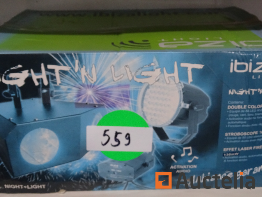 Pack 3 jeux de lumière à LED et Laser BOOST Night & Light - Commerces 