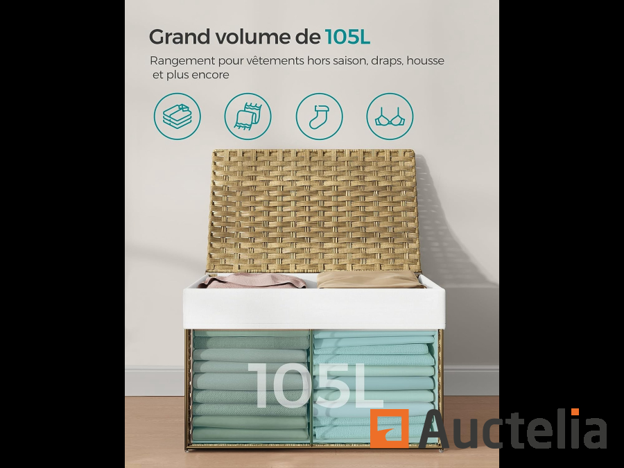 Panier de Rangement, Corbeille Linge Sale 105L - Autres industries - B 