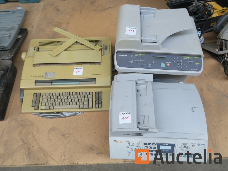 Olympia Startype Schrijfmachine, Samsung SCX-452F, Brother MFC-5440CN ...